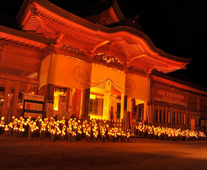 穂高神社 新竹灯